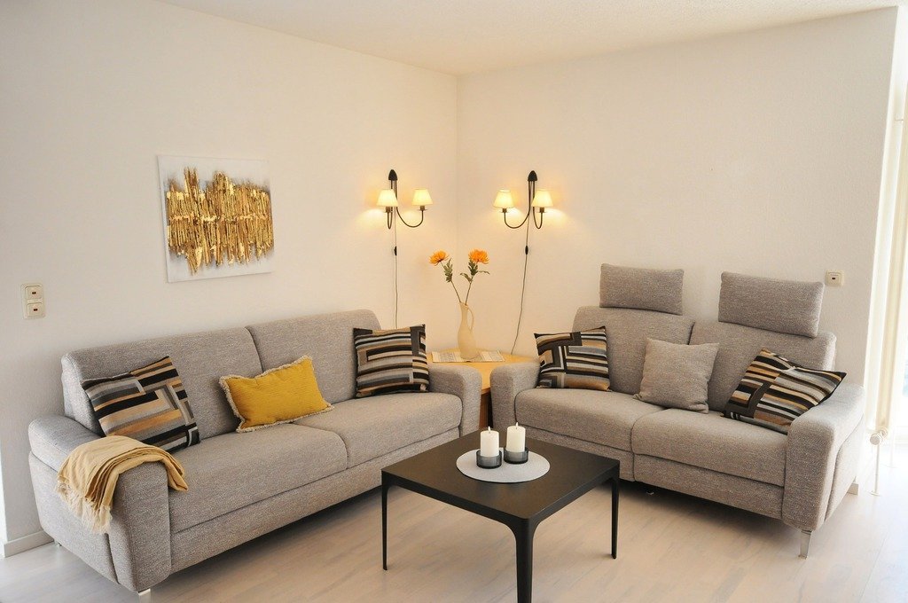 Wohnzimmer mit Sofa in der Bültensünn